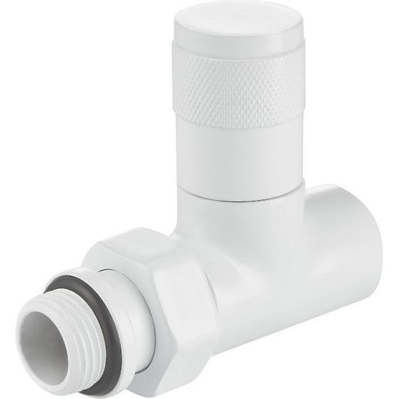 Вентиль для радиатора прямой Royal Thermo Piano 1/2" RTE 56.0010, белый - фото 3