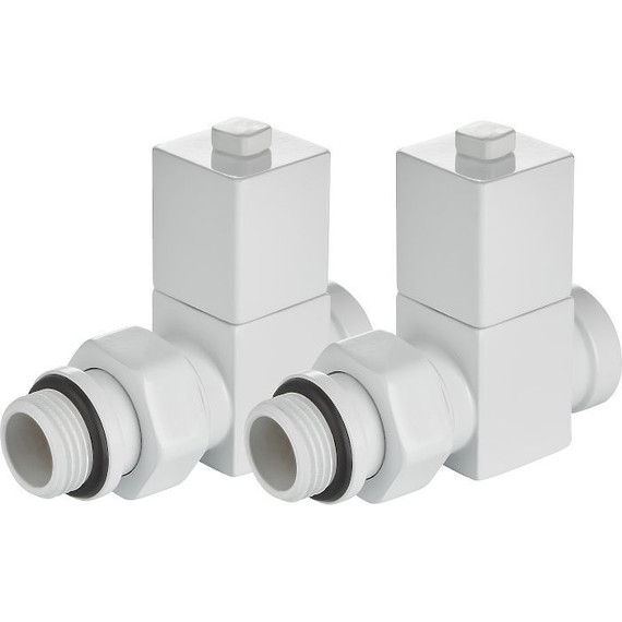 Вентиль для радиатора прямой Royal Thermo Cube 1/2" RTE 56.0005, белый - фото 4