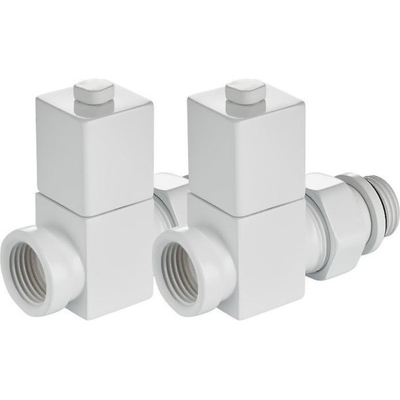 Вентиль для радиатора прямой Royal Thermo Cube 1/2" RTE 56.0005, белый - фото 6