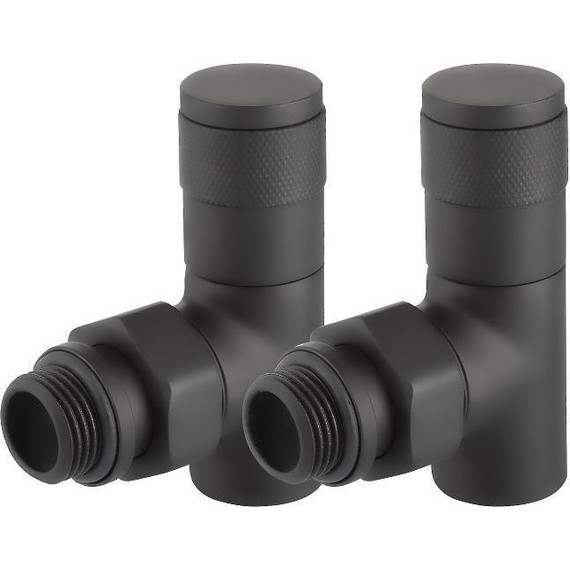 Вентиль для радиатора угловой Royal Thermo Piano 1/2" RTE 56.0013, чёрный - фото 3