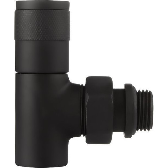 Вентиль для радиатора угловой Royal Thermo Piano 1/2" RTE 56.0013, чёрный - фото 6