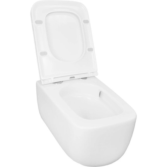 Инсталляция с подвесным унитазом комплект: Loranto 4501 с подвесным безободковым унитазом Azario Flavia AZ-0076-UQ1 сиденье микролифт (Система смыва торнадо) - фото 7