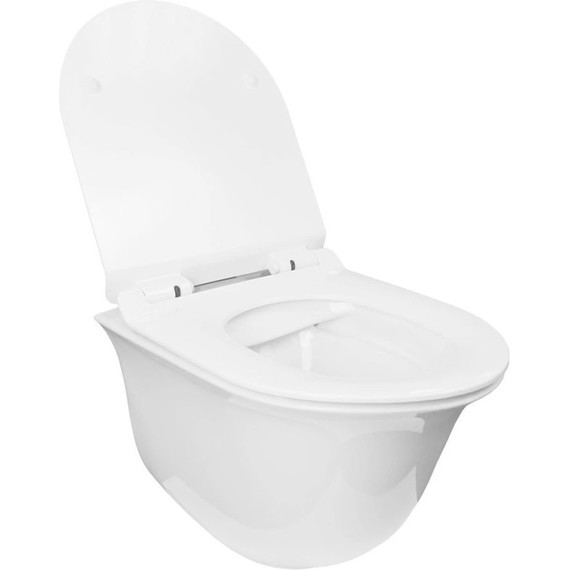 Инсталляция с подвесным унитазом комплект: Ideal Standard Prosys Eco Frame M E233267 с подвесным безободковым унитазом Azario Felice AZ-0051 сиденье микролифт, крепление - фото 4