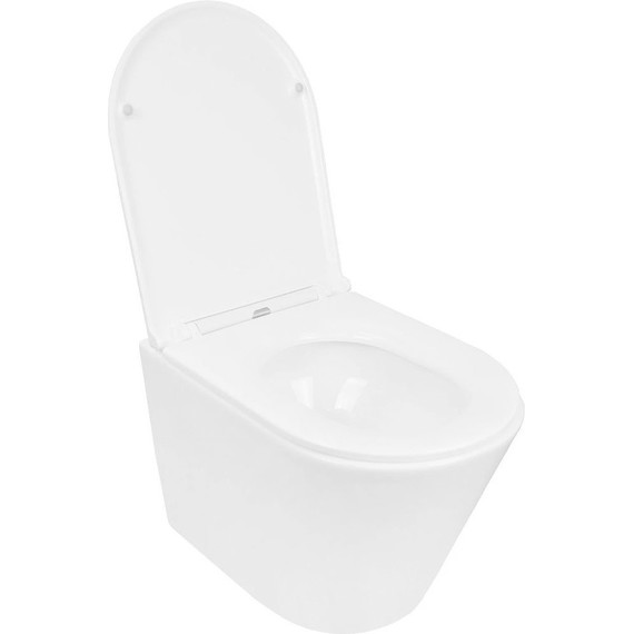 Инсталляция с подвесным унитазом комплект: Ideal Standard Prosys Frame 120 M R020467 с подвесным безободковым унитазом Azario Teramo AZ-0053-UQ3 сиденье микролифт, крепление - фото 5