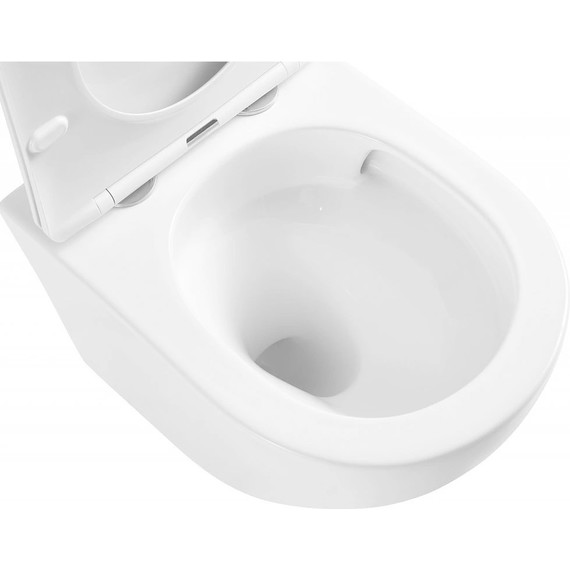 Инсталляция с подвесным унитазом комплект: Ideal Standard Prosys Frame 120 M R020467 с подвесным безободковым унитазом Azario Teramo AZ-0053-UQ сиденье микролифт, крепление (Система смыва торнадо) - фото 8