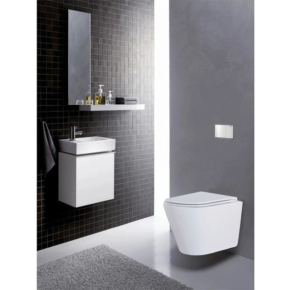 Инсталляция с подвесным унитазом комплект: Ideal Standard Prosys Frame 120 M R020467 с подвесным безободковым унитазом Azario Teramo AZ-0053-UQ сиденье микролифт, крепление (Система смыва торнадо) - фото 12