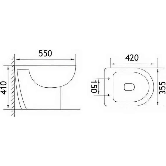 Инсталляция с подвесным унитазом комплект: Ideal Standard Prosys Eco Frame M E233267 с подвесным безободковым унитазом Loranto Fredo CS-WH8005 сиденье микролифт, крепление - фото 13