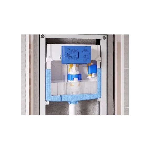 Инсталляция с подвесным унитазом комплект: Ideal Standard Prosys Frame 120 M R020467 с подвесным безободковым унитазом Azario Teramo AZ-0053-UQ сиденье микролифт, крепление (Система смыва торнадо) - фото 4