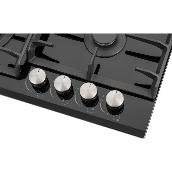 Газовая варочная поверхность NordFrost HM 6042 B (чёрное стекло) - фото 3