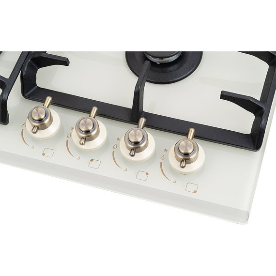 Газовая варочная поверхность NordFrost HM 6042 RY (бежевое стекло) - фото 3