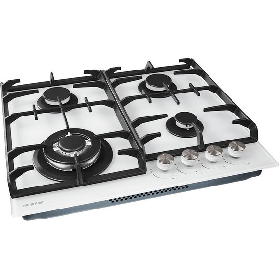 Газовая варочная поверхность NordFrost HM 6042 W (белое стекло) - фото 3