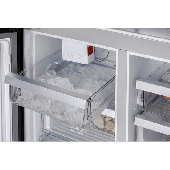 Холодильник Side by Side Hiberg RFQ-555DX NFGB inverter (чёрное мерцающее стекло) - фото 17