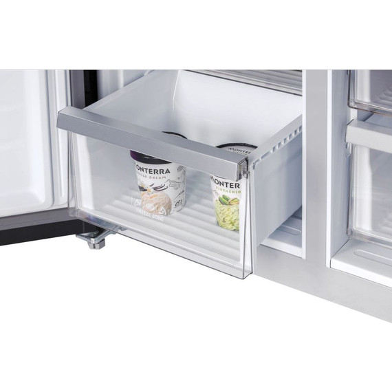 Холодильник Side by Side Hiberg RFQ-555DX NFGB inverter (чёрное мерцающее стекло) - фото 23