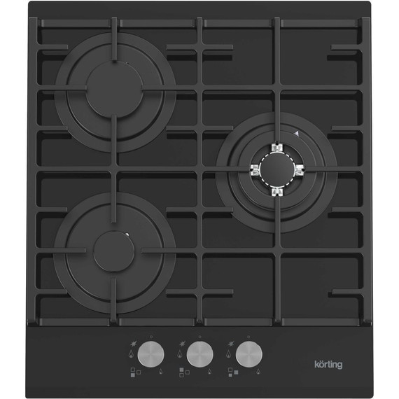 Газовая варочная поверхность Korting HGG 4825 CTN (чёрное стекло) - фото 