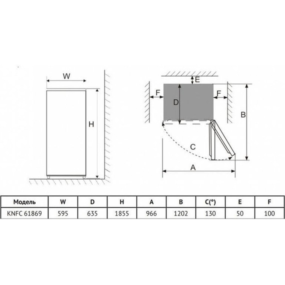 Двухкамерный холодильник Korting KNFC 61869 GW - фото 6