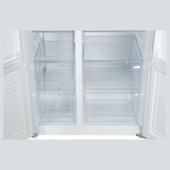 Холодильник Side by Side Korting KNFS 93535 GN (чёрное стекло) - фото 4