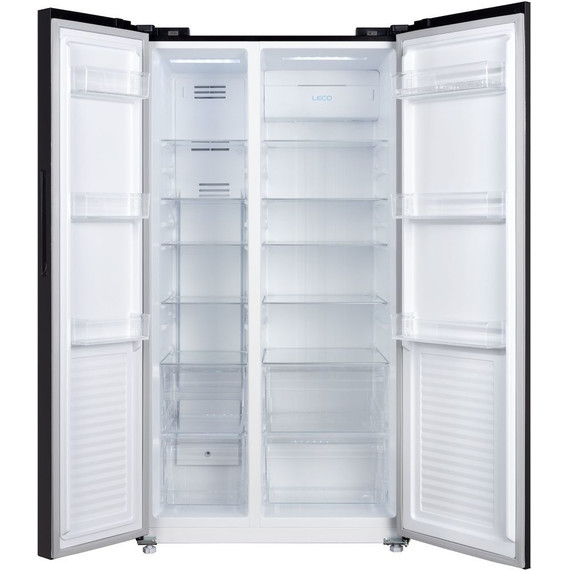 Холодильник Side by Side Korting KNFS 93535 GN (чёрное стекло) - фото 7