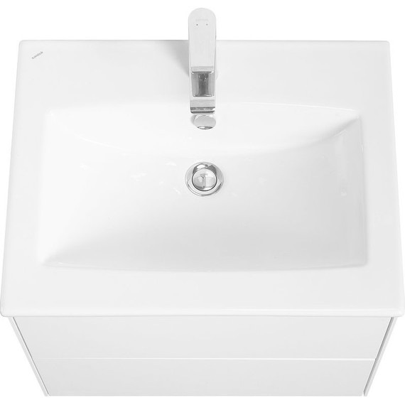 Тумба подвесная с раковиной Акватон Сохо 60 см 1A258001AJ010, белый глянцевый - фото 5