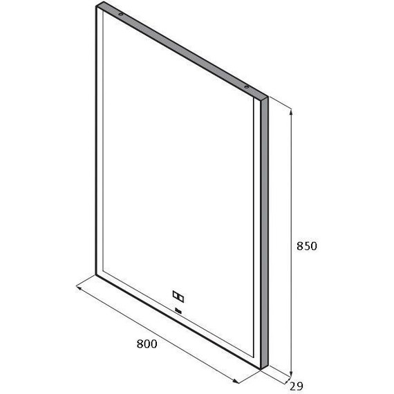 Зеркало Roca Aneto 80 см 812363000 - фото 4