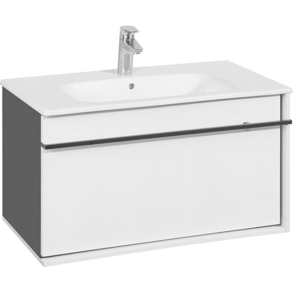 Тумба подвесная с раковиной Roca Aneto 80 см 857430806 - фото 