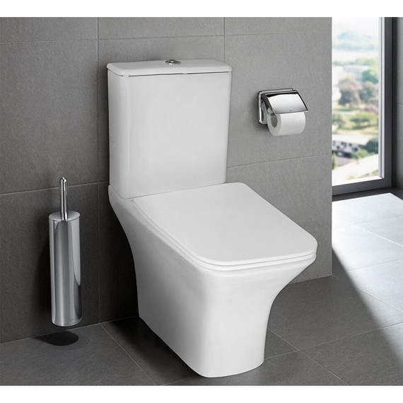 Унитаз-компакт безободковый Azario FRETTA Square AZ-1038A N с тонкой крышкой микролифт - фото 15