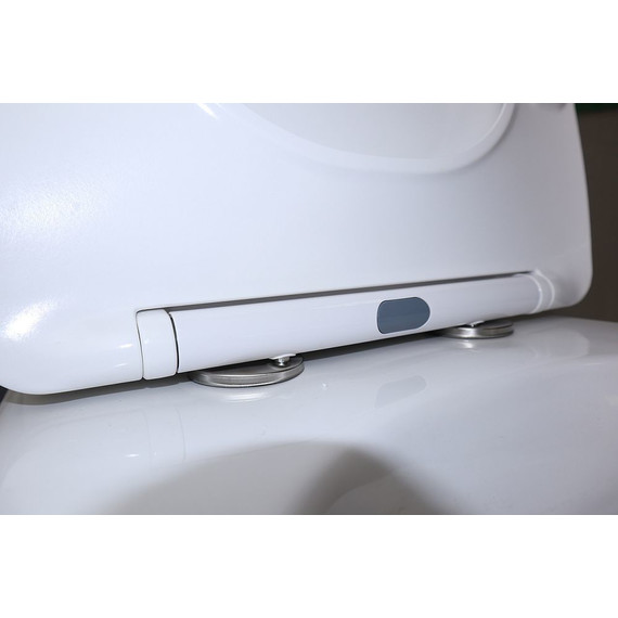 Унитаз-компакт безободковый Azario FRETTA Square AZ-1038A N с тонкой крышкой микролифт - фото 8