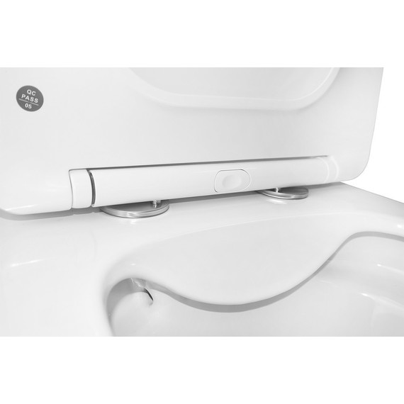 Унитаз-компакт безободковый Azario Anteo Square AZ-1218A с тонкой крышкой микролифт - фото 10