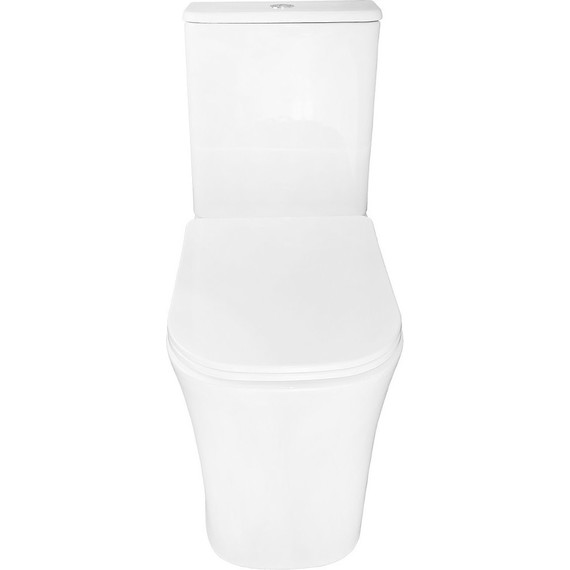 Унитаз-компакт безободковый Azario Anteo Square AZ-1218A с тонкой крышкой микролифт - фото 6