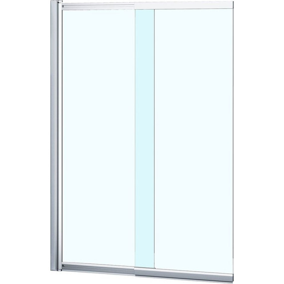 Шторка для ванны Azario Boston 80х140 см AZ-143, хром/прозрачное - фото 