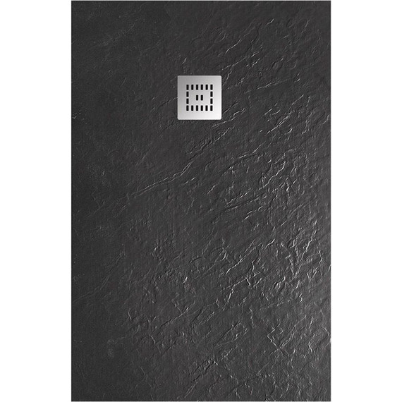Каменный поддон BelBagno UNO 120х90 см TRAY-MR-UNO-AH-120/90-35-NERO-CR, чёрный матовый - фото 