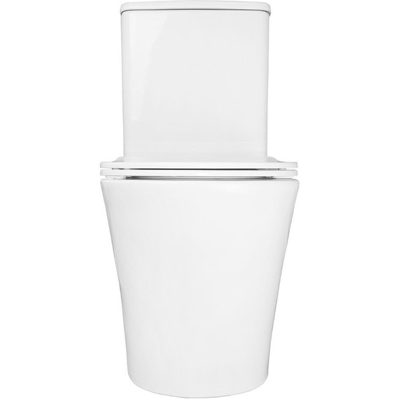 Унитаз-компакт безободковый Azario Anteo Round AZ-1219A с тонкой крышкой микролифт - фото 11