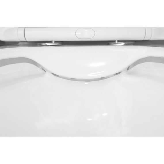 Унитаз-компакт безободковый Azario Anteo Round AZ-1219A с тонкой крышкой микролифт - фото 9