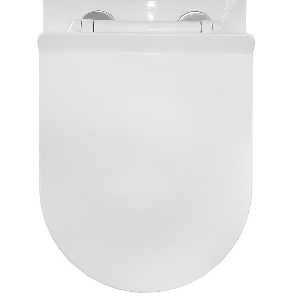 Унитаз-компакт безободковый Azario Mons AZ-76004 с тонкой крышкой микролифт - фото 11