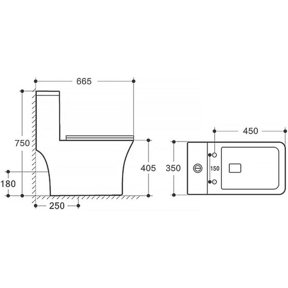 Унитаз-моноблок безободковый с функцией биде Azario Lodi AZ-8617B с тонкой крышкой микролифт - фото 13