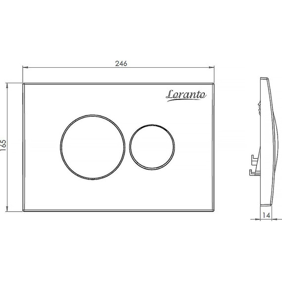 Инсталляция с подвесным унитазом комплект: Loranto 4501 с подвесным безободковым унитазом Grado AZ-0046N сиденье микролифт, кнопка смыва белая глянцевая + набор для гигиенического душа Haiba HB5511 - фото 18