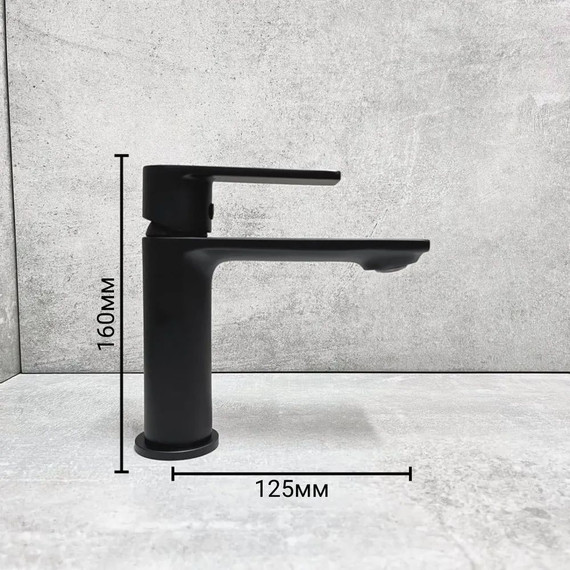 Смеситель для раковины Haiba HB10639-7, чёрный матовый - фото 2