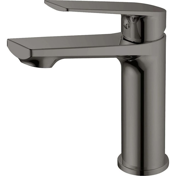 Душевой комплект Haiba: Душевая стойка HB24533-3 + смеситель для раковины HB10533-3, цвет графит - фото 6