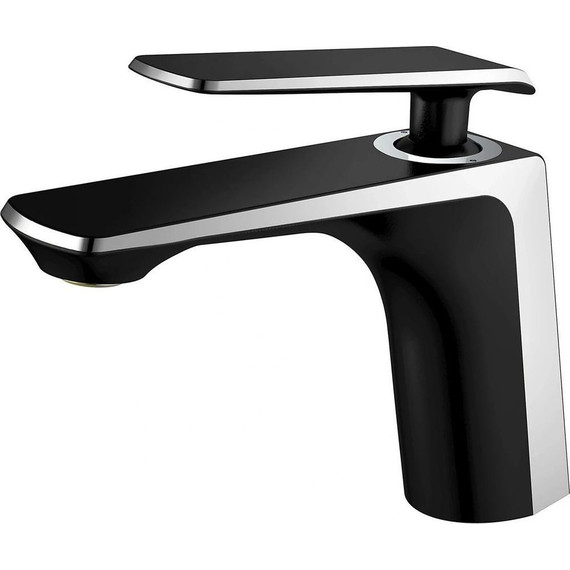 Душевой комплект Haiba: Душевая стойка HB24548-7 + смеситель для раковины HB10548-7, цвет чёрный/хром - фото 3