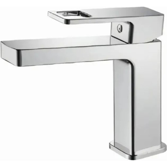 Душевой комплект Haiba: Душевая стойка HB24615 + смеситель для раковины HB10615, цвет хром - фото 3