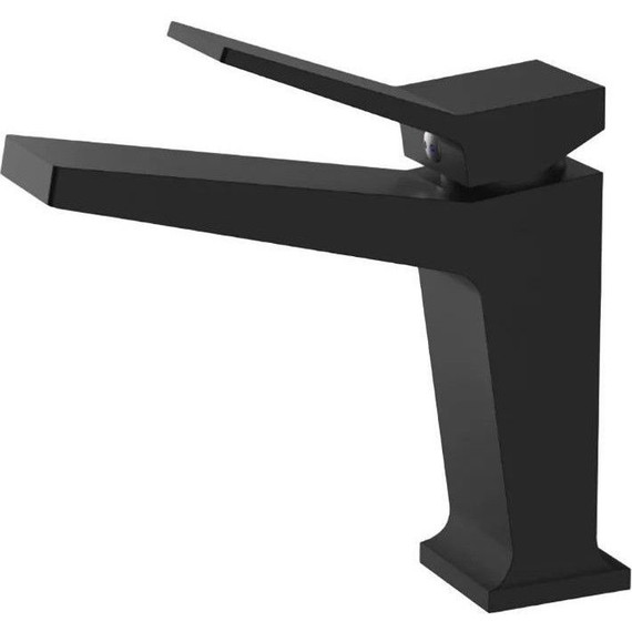 Душевой комплект Haiba: Душевая стойка HB24818-7 + смеситель для раковины HB10818-7, цвет чёрный матовый - фото 3