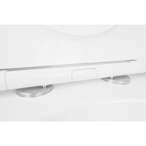 Инсталляция с подвесным унитазом комплект: Aquatek Standart 50 INS-0000012 с подвесным безободковым унитазом Azario Gloria AZ-2003 сиденье микролифт, крепление, кнопка смыва хром глянцевая + набор для гигиенического душа Haiba HB5511 - фото 10