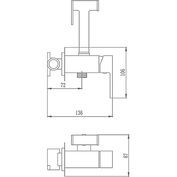 Инсталляция с подвесным унитазом комплект: Grohe Rapid SL 38772001 с подвесным безободковым унитазом Azario Grado AZ-0046 сиденье микролифт, крепление, кнопка смыва хром + набор для гигиенического душа Haiba HB5511 - фото 14