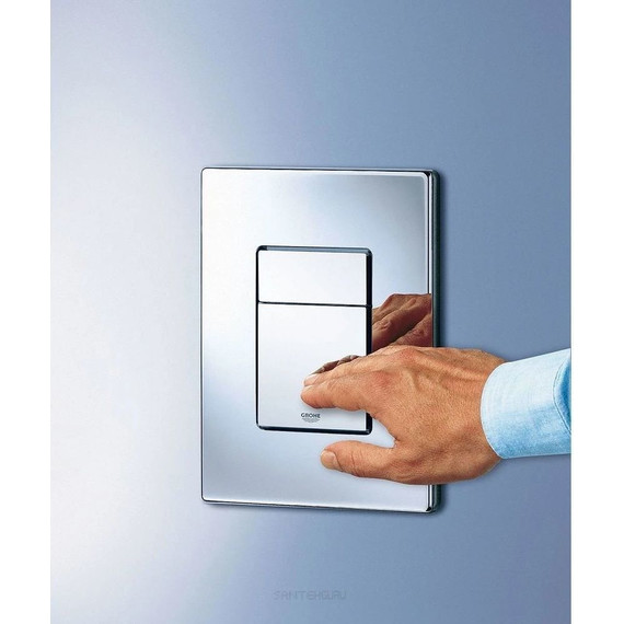 Инсталляция с подвесным унитазом комплект: Grohe Rapid SL 38772001 с подвесным безободковым унитазом BelBagno Uno BB3105CHR/SC сиденье микролифт, крепление, кнопка смыва хром + набор для гигиенического душа Haiba HB5511 - фото 5