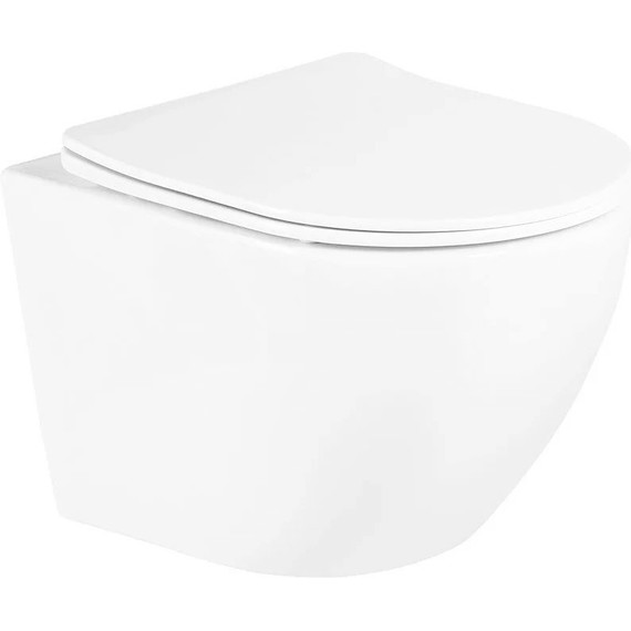 Инсталляция с подвесным унитазом комплект: Grohe Rapid SL 38772001 с подвесным безободковым унитазом BelBagno Uno BB3105CHR/SC сиденье микролифт, крепление, кнопка смыва хром + набор для гигиенического душа Haiba HB5511 - фото 6