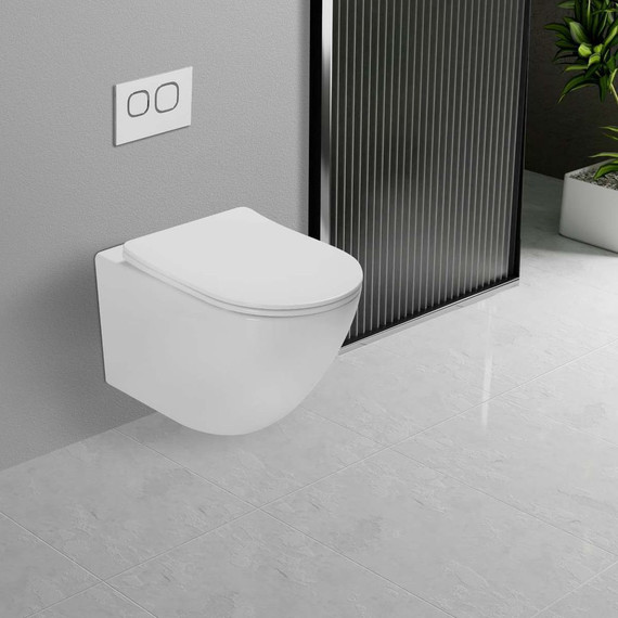 Унитаз подвесной Vincea Globo VT1-14T с тонкой крышкой микролифт (Система смыва торнадо) - фото 5