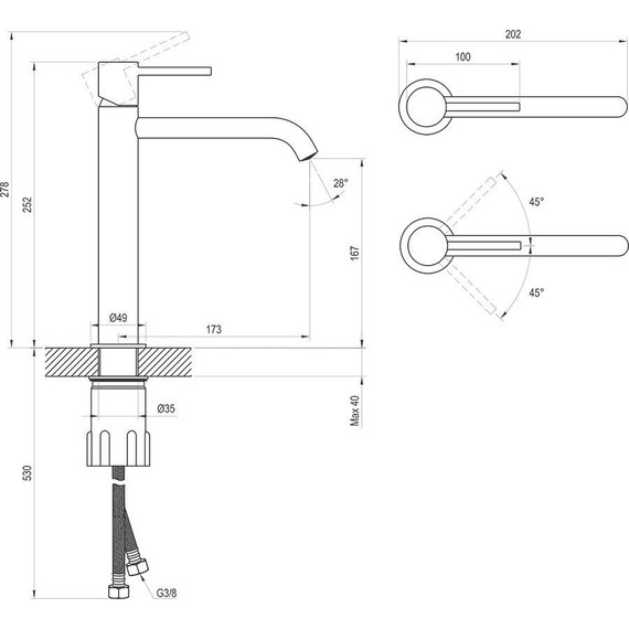 Смеситель для раковины Ravak ES 014.10WV X070390, белый вельвет - фото 3