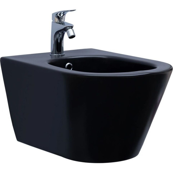 Биде подвесное Aquanet LAKE-B2B 316464, чёрный матовый - фото 