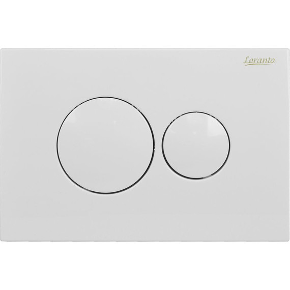 Инсталляция с подвесным унитазом комплект: Loranto 4501 с подвесным безободковым унитазом Teramo AZ-0053-UQ сиденье микролифт (Система смыва торнадо) кнопка смыва белая глянцевая + набор для гигиенического душа Haiba HB5511 - фото 14