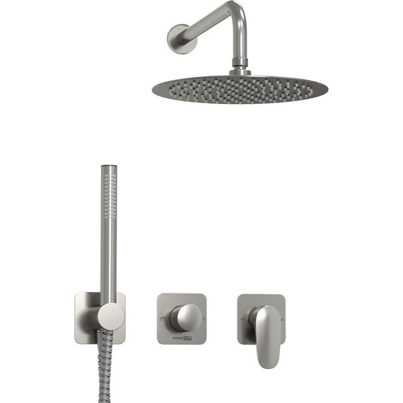 Душевая система для ванны WasserKraft Spree A1451.272.097.121.275.100.276, никель - фото 