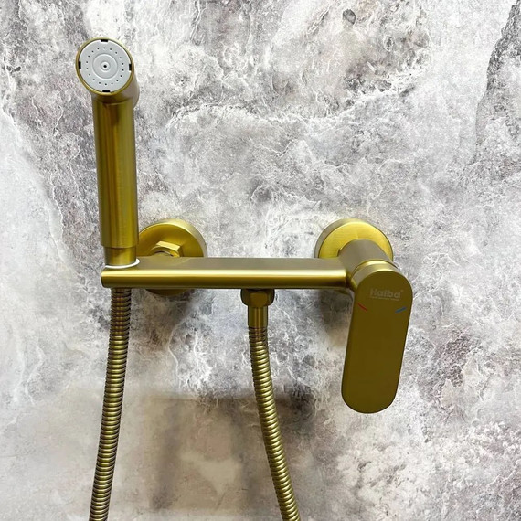 Набор для гигиенического душа Haiba HB5516-5, золото - фото 